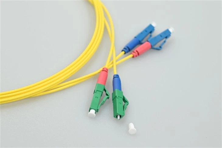 광섬유 패치 코드 LC APC-LC UPC 듀플렉스