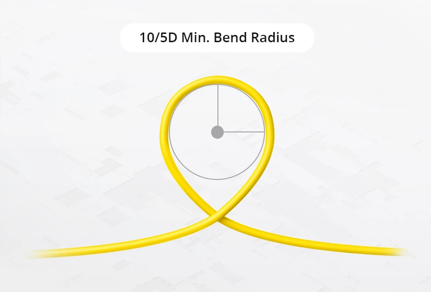 G.657.A1 bend insensitive fiber patch cord 10mm bend radius test G.657.A1 bend insensitive fiber patch cord 10mm bend radius test